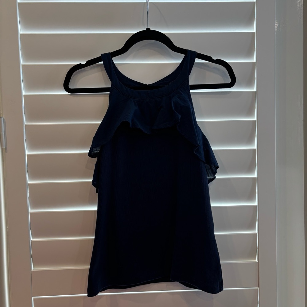 Navy Sleeveless Top